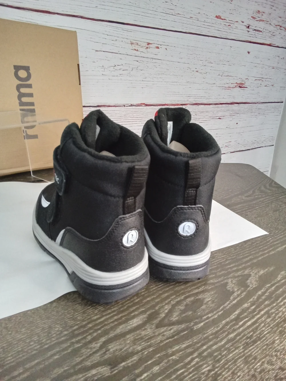 NWT Reima Qing Kids Waterproof Winter Snow Boots Black Size 11
